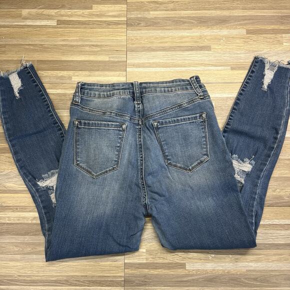 Wax Jean Skinny Distressed Jeans Women Size 7/28 - JN305 - Picture 8 of 8